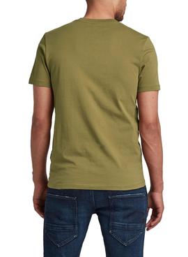 Camiseta G-Star Box Graw Slim Verde Para Hombre