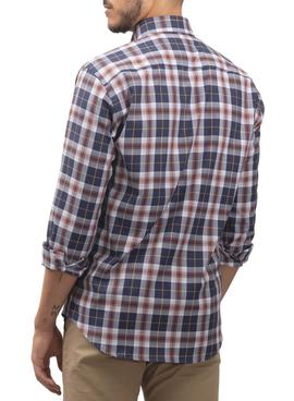 Camisa Klout Breca Azul y Naranja para Hombre