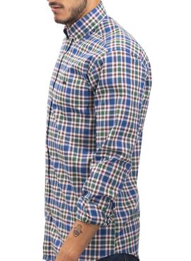 Camisa Klout Camino Azul y Verde para Hombre