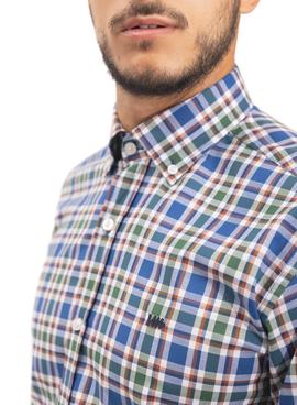 Camisa Klout Camino Azul y Verde para Hombre