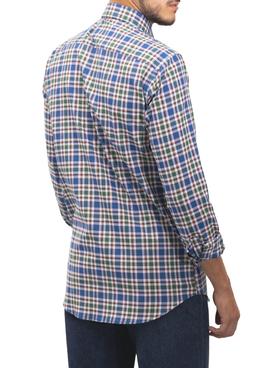 Camisa Klout Camino Azul y Verde para Hombre