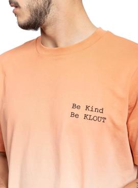 Camiseta Klout Dip Dye Naranja Para Hombre y Mujer
