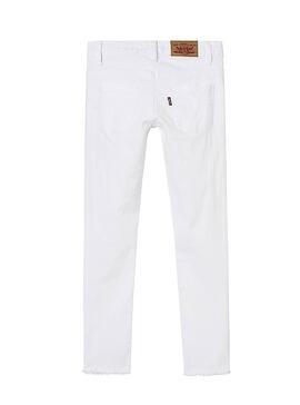 Pantalón Vaquero Levis 710 Blanco Niña