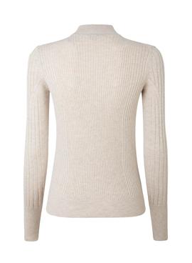 Jersey Pepe Jeans Amalia Canale Beige Para Mujer 