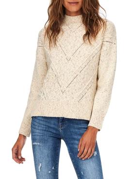 Jersey Only Noli Pullover Beige Para Mujer