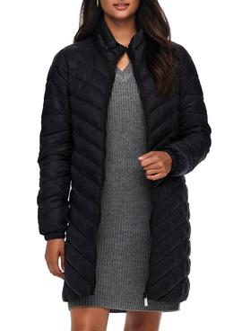 Abrigo Only Acolchado Newtahoe Negro Para Mujer