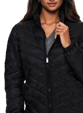 Abrigo Only Acolchado Newtahoe Negro Para Mujer