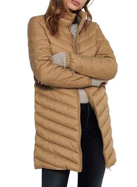 Abrigo Only Acolchado Newtahoe Camel Para Mujer