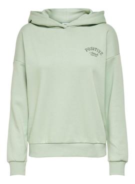 Sudadera Only Nellie Life Verde Para Mujer