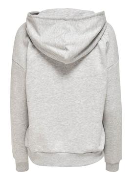 Sudadera Only Nellie Life Gris para Mujer