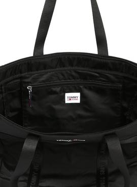 Bolso Tommy Jeans Essential Tote Negro Para Mujer
