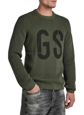 Jersey G-Star Structured Verde Para Hombre