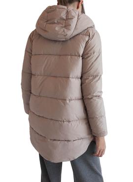 Abrigo Ecoalf Noir Reversible Rosa Para Mujer