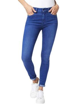 Pantalon Pepe Jeans Regent Azul Mujer