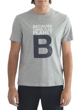 Camiseta Ecoalf Great B Gris Para Hombre