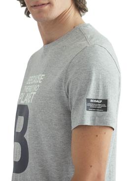 Camiseta Ecoalf Great B Gris Para Hombre