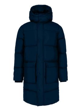 Abrigo Ecoalf Lujar Long Azul Marino para Hombre