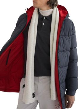 Abrigo Ecoalf Vintage Reversible Marino Rojo