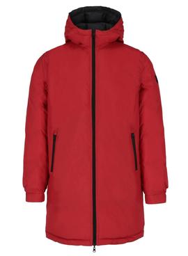 Abrigo Ecoalf Vintage Reversible Marino Rojo