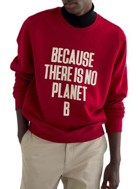 Sudadera Ecoalf Bardera Rojo para Hombre