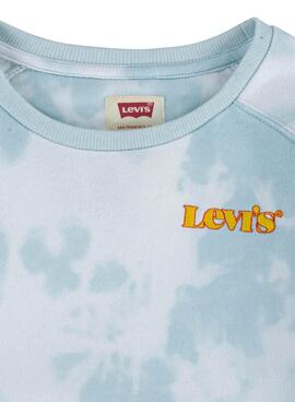 Sudadera Levis Benchwarmer Tie Dye Azul para Niña
