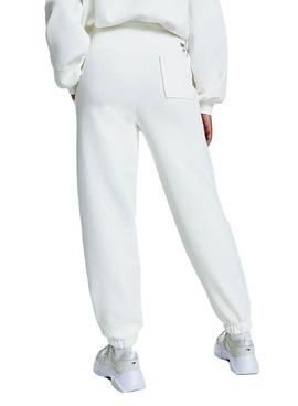 Pantalon Chandal Tommy Jeans Collegiate Blaco para Mujer