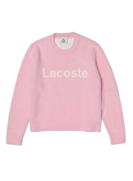 Sudadera Lacoste Live Algodon Rosa Para Mujer