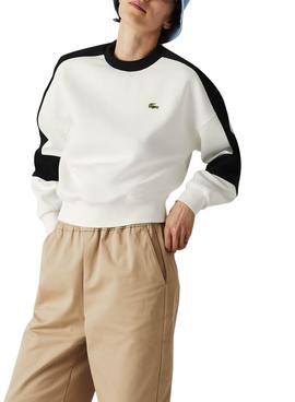 Sudadera Lacoste Live Blanca Para Mujer