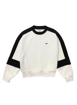 Sudadera Lacoste Live Blanca Para Mujer