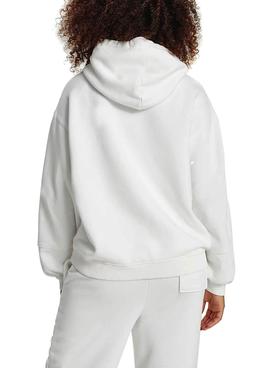 Sudadera Tommy Jeans Collegiate Blanco Capucha