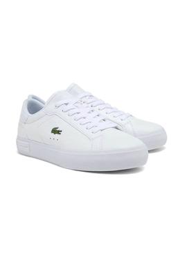 Zapatillas Lacoste Powercourt Blanco Para Mujer