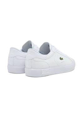 Zapatillas Lacoste Powercourt Blanco Para Mujer