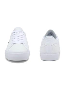 Zapatillas Lacoste Powercourt Blanco Para Mujer