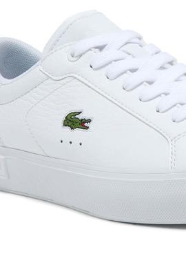 Zapatillas Lacoste Powercourt Blanco Para Mujer