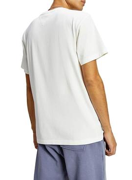 Camiseta Tommy Jeans Collegiate Blanca Para Hombre