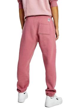 Pantalon Chandal Tommy Jeans Collegiate Rosa  para Hombre