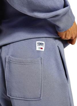Pantalon Chandal Tommy Jeans Collegiate Azul para Hombre 