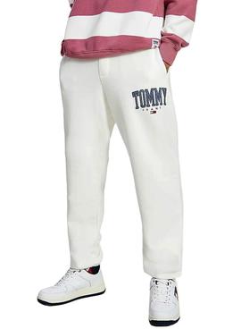 Pantalon Chandal Tommy Jeans Collegiate Blanco