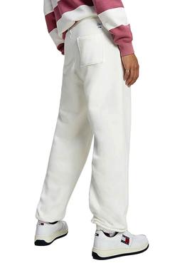 Pantalon Chandal Tommy Jeans Collegiate Blanco