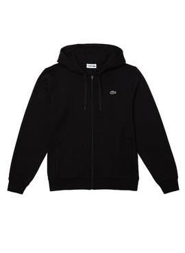 Sudadera Lacoste Sport Negro Para Hombre