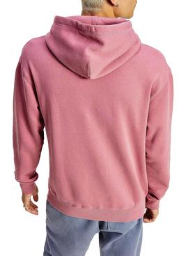 Sudadera Tommy Jeans Collegiate Rosa Capucha