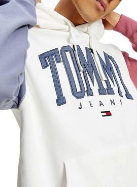 Sudadera Tommy Jeans Collegiate Capucha Hombre