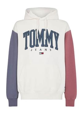 Sudadera Tommy Jeans Collegiate Capucha Hombre