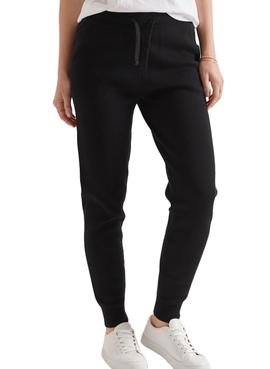 Pantalon Superdry Joger Studios Negro Para Mujer