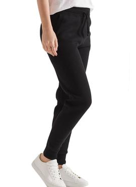 Pantalon Superdry Joger Studios Negro Para Mujer