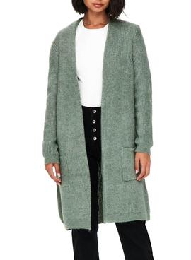 Cardigan Only Jade Verde Para Mujer