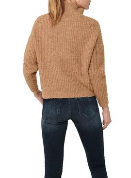 Jersey Only Lemily Cremallera Camel Para Mujer