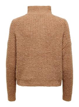 Jersey Only Lemily Cremallera Camel Para Mujer