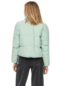 Chaqueta Only Dolly Short Puffer Verde Para Mujer