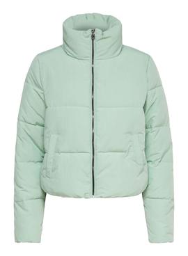 Chaqueta Only Dolly Short Puffer Verde Para Mujer